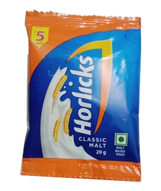 Horlicks Health & Nutrition Drink Refill, 20g Pouch | Pack of 12 (Rs. 5 each) 